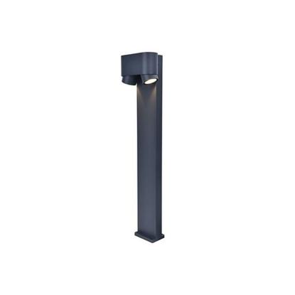 LUTEC CYPRES udendørs bedlampe, 2 lyskilder, H75 cm, GU10, IP44, mørk grå