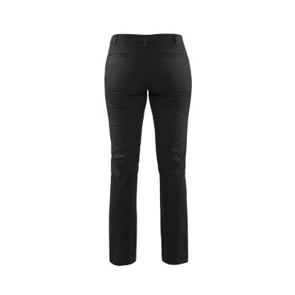 Blåkläder 7165 dame chinos stretch, sort