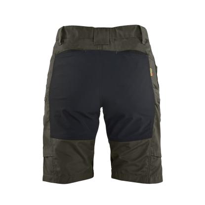 Blåkläder 7149 dame service shorts med stretch, olivengrøn/sort