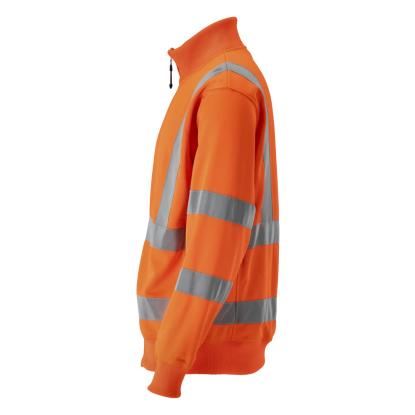 MASCOT SAFE CLASSIC Maringa sweatshirts med lynlås, hi-vis orange