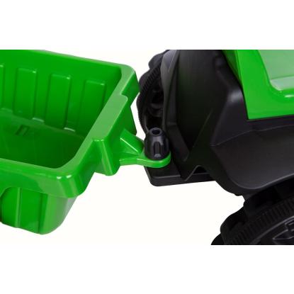 Azeno taktor med trailer, 6V, grøn