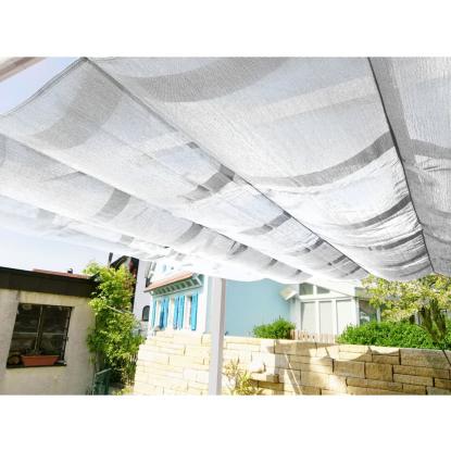 Paragon Outdoor Florenz 1116 pergola, aluminium, hvid, hvidt tekstil, 236 x 505 x 350 cm