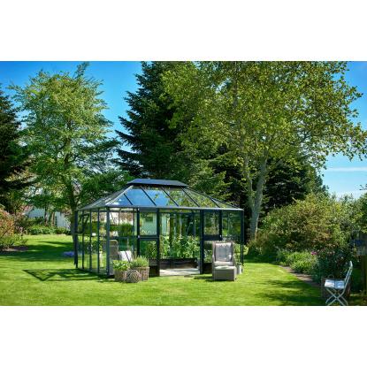 Juliana Grand Oase orangeri 13 m², antracit, 3 mm hærdet glas