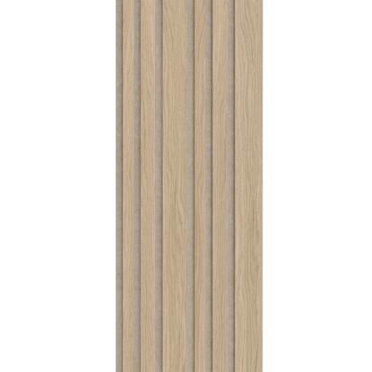 I-Wood Medio+ Mixed akustikpanel, hvid olieret, beige filt og lys kerne, egefiner, 16 x 300 mm