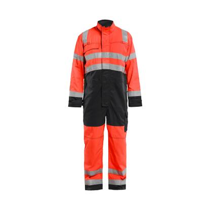 Blåkläder 6373 high vis kedeldragt, hi-vis rød/sort