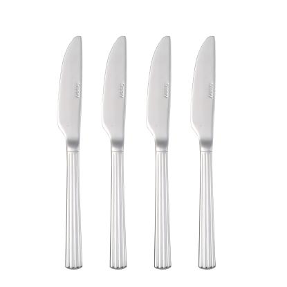 aida Groovy kniv, blank - 4 stk.