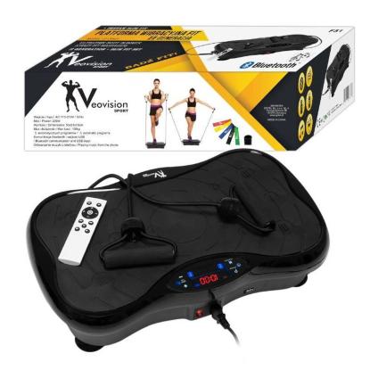 Viking Sports Fitness vibrationsplade, multifunktionel, sort
