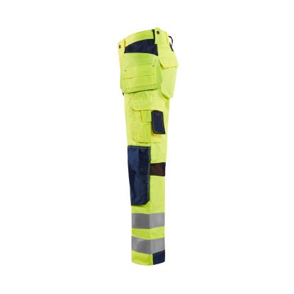 Blåkläder 1565 high vis buks med ventilation, hi-vis gul/marineblå
