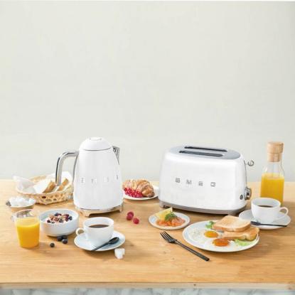 Smeg TSF01WHEU brødrister til 2 skiver brød, 950W, hvid