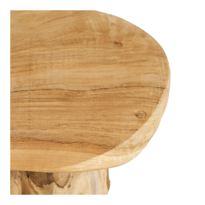 Palena hjørnebord, teak, Ø40 cm