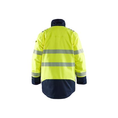 Blåkläder 4527 multinorm vinterparkajakke inherent, hi-vis gul/marineblå