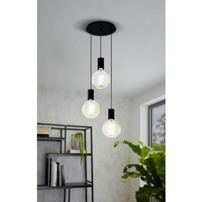 EGLO POZUETA klyngelampe, Ø33 cm, E27, sort