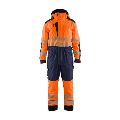 Blåkläder 6725 high vis vinter kedeldragt, hi-vis orange/marineblå