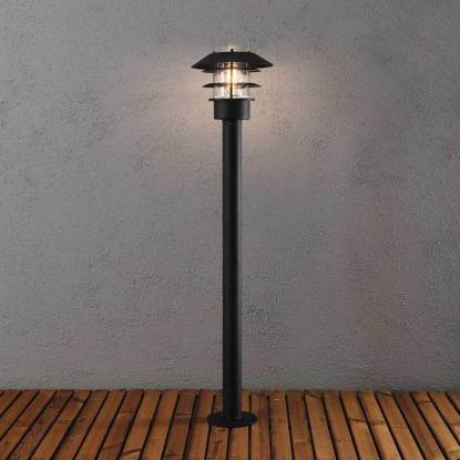 Konstsmide Modena bedlampe, IP23, Ø27 x 98 cm, sort