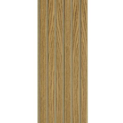 I-Wood Medio+ Original akustikpanel, brun olieret, brun filt og lys kerne, egefiner, 16 x 300 mm
