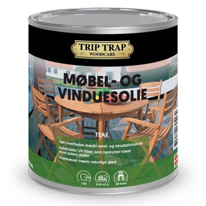 Trip Trap møbel- og vinduesolie, teak - 750 ml