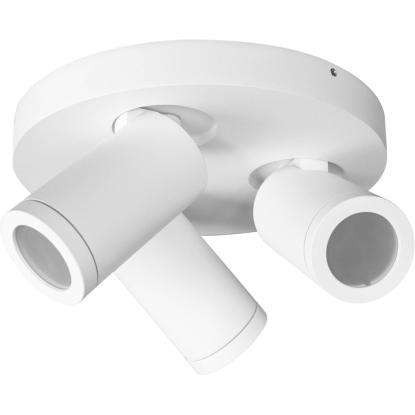 Armaturhantverk Torsö T980 badeværelseslampe med 3 spots, IP44, Ø22,5 cm, hvid