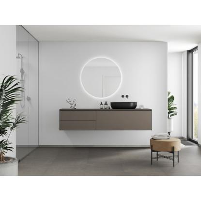 Fibo Basic vådrumspanel uden fugefræsning, 10 x 600 x 2400 mm, polar grey silk