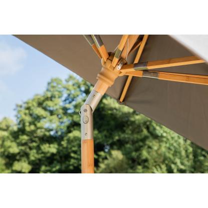 Venture Design Cerox parasol, natur/grå, Ø270 cm