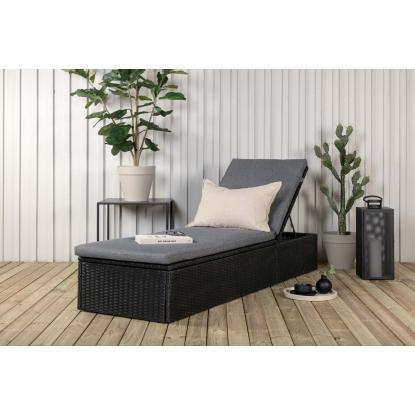 Venture Design Quad liggestol, sort/grå