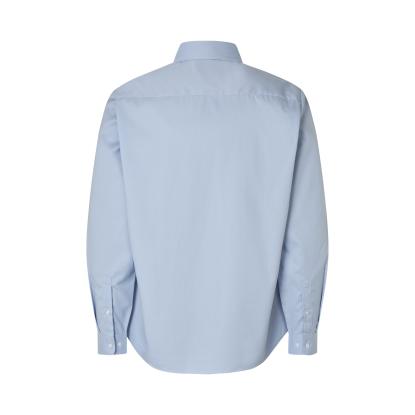 Seven Seas S66 Poplin skjorte med stretch, lys blå