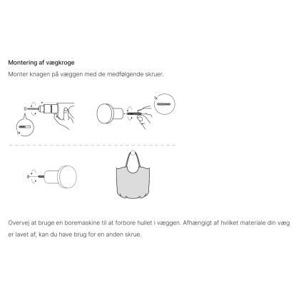Beslag Design Sture knage, Ø28 mm, børstet messing