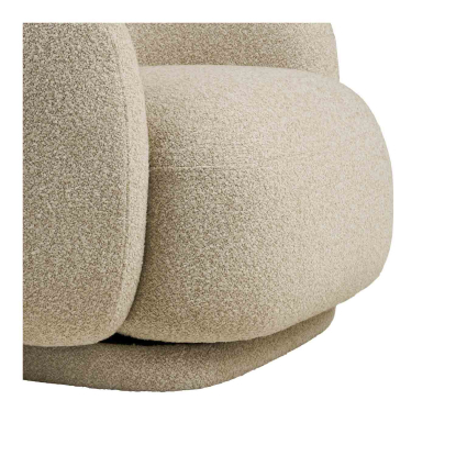 Hawkes loungestol med drejefunktion, sand