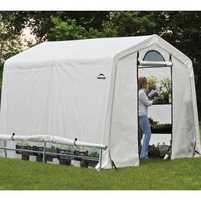ShelterLogic drivhus, hvid - 5,76 m²