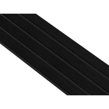 I-Wood Basic 4-lamel akustikpanel, sortmalet, sort filt og sort kerne, egefiner, 17 x 300 mm 