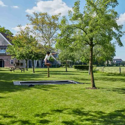 Salta trampolin Royal Baseground Sport, sort/stål, 3 x 396 x 244 cm