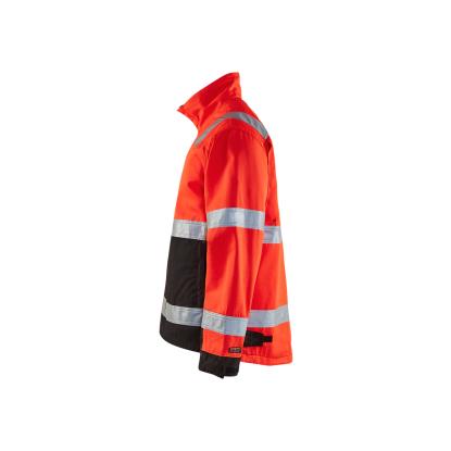 Blåkläder 4064 high vis arbejdsjakke, hi-vis rød/sort