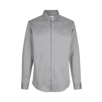 Seven Seas SS8 Fine Twill skjorte, modern, silver grey