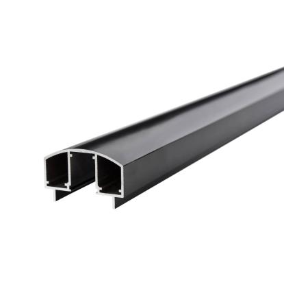 Superroof Smart Fence håndliste, 70x1900 mm til H95 og H125 cm, sort alu