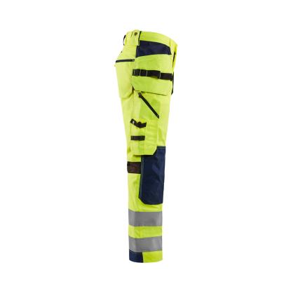 Blåkläder 1565 high vis buks med ventilation, hi-vis gul/marineblå
