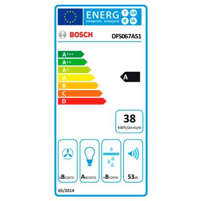 Bosch DFS067A51 skabsintegreret emhætte, sølv, 60 cm