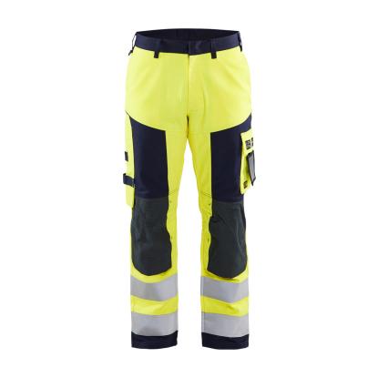 Blåkläder 1578 multinorm håndværker buks, hi-vis gul/marineblå