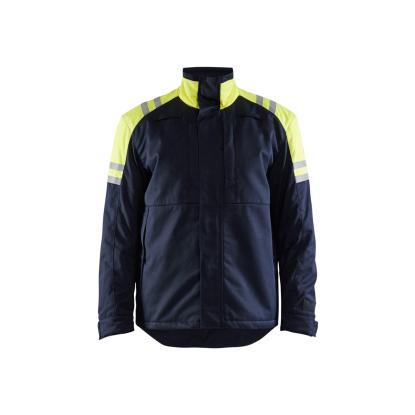 Blåkläder 4515 vinterjakke inherent steel, marineblå/hi-vis gul