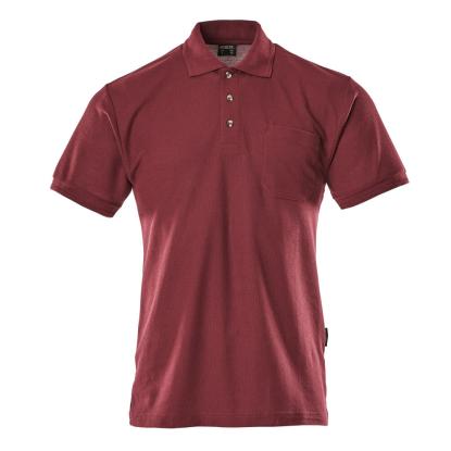 MASCOT CROSSOVER poloshirt med brystlomme, bordeaux