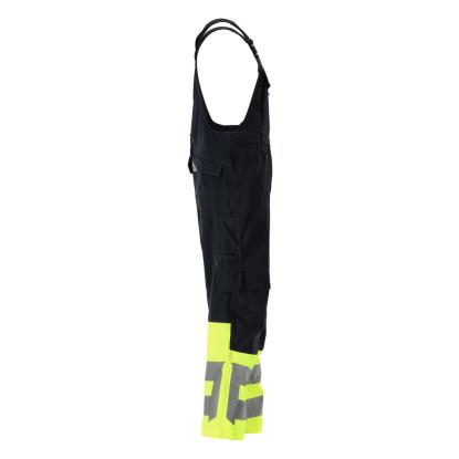MASCOT SAFE SUPREME Sunderland overall med knælommer, mørk marine/hi-vis gul