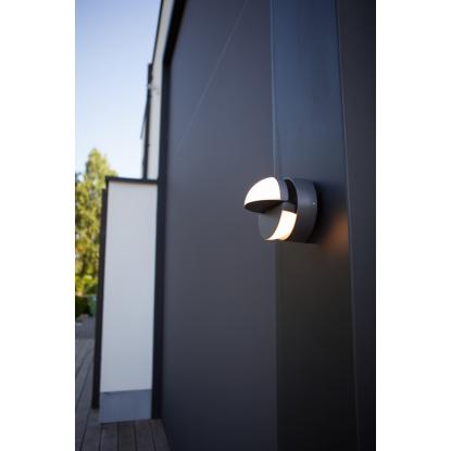LUTEC EKLIPS udendørs LED væglampe, IP54, mørk grå
