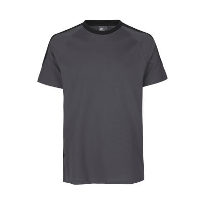ID PRO Wear 0302 T-shirt med kontrast, silver grey