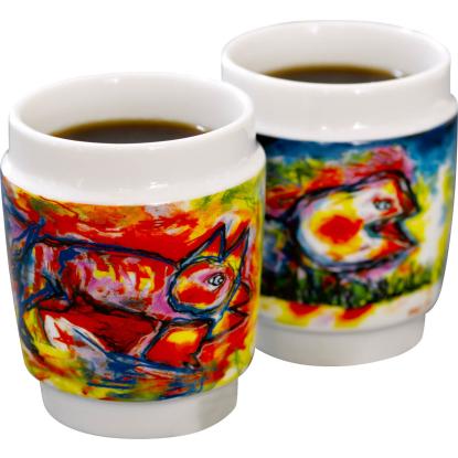 Steel-Function kunstkopper, Happy Dog, porcelæn - 250 ml