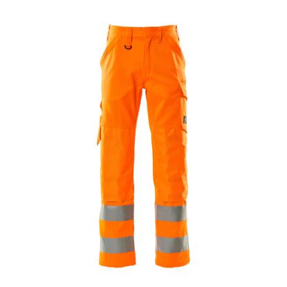 MASCOT SAFE LIGHT Geraldton arbejdsbukser med knælommer, hi-vis orange
