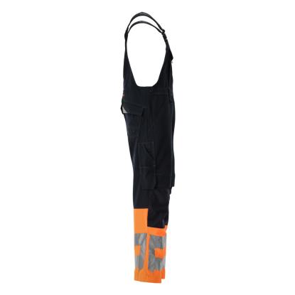 MASCOT SAFE SUPREME Sunderland overall med knælommer, mørk marine/hi-vis orange