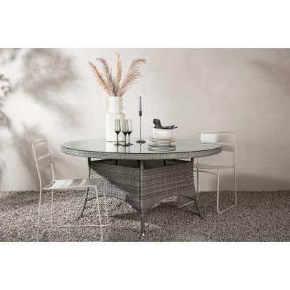 Venture Design Volta rundt havebord, grå, Ø150 cm