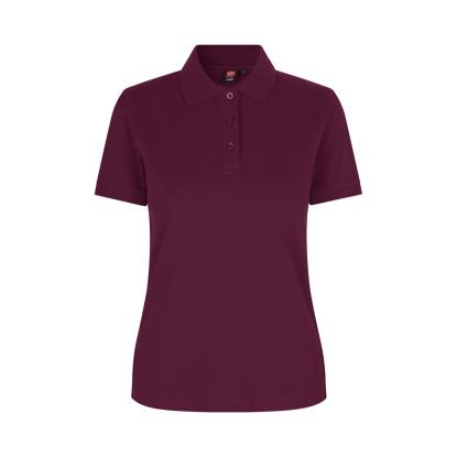 ID 0527 poloshirt med stretch, dame, bordeaux