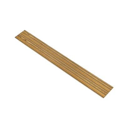 I-Wood Basic Mixed akustikpanel, brun olieret, brun filt og sort kerne, egefiner, 17 x 300 mm 