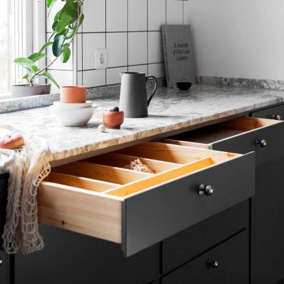 Beslag Design Solliden knop, Ø25 mm, forniklet
