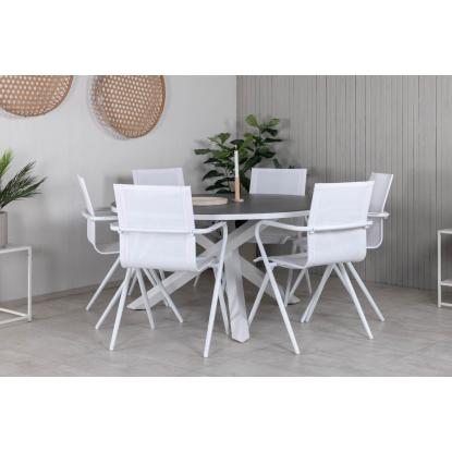 Venture Design Copacabana havebord, grå, Ø140 cm