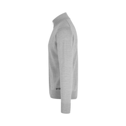 Seven Seas S660 The cardigan med lynlås, merino, lys grå melange